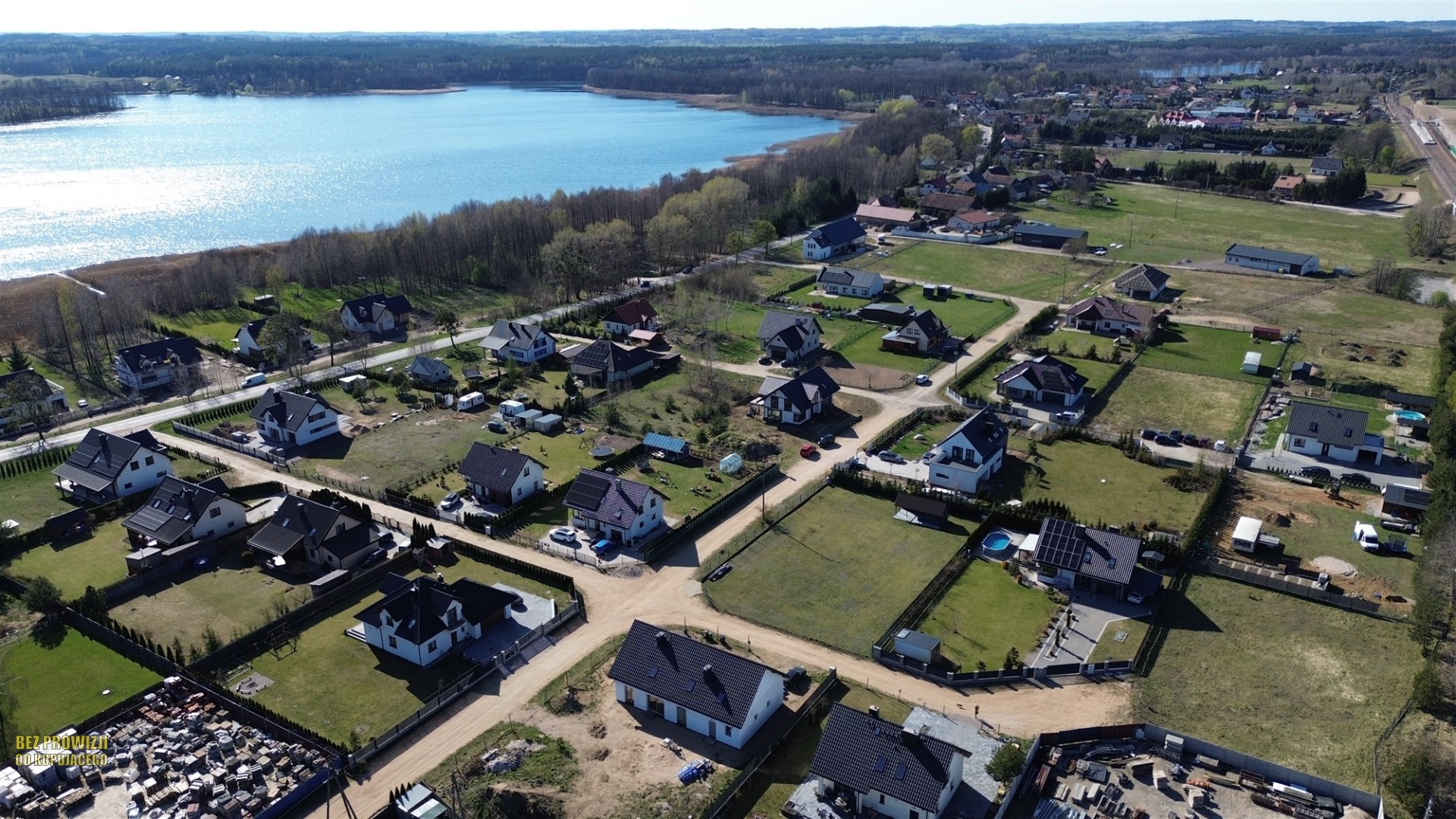 Działka gotowa pod budowę.